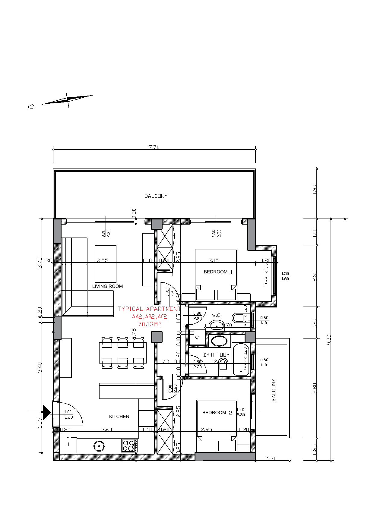 Apartment Type 2 Floor Plan